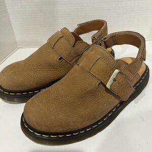 Dr. Martens Jorge II Tumbled Nubuck Leather Slingback Mules Size M9 or W10
